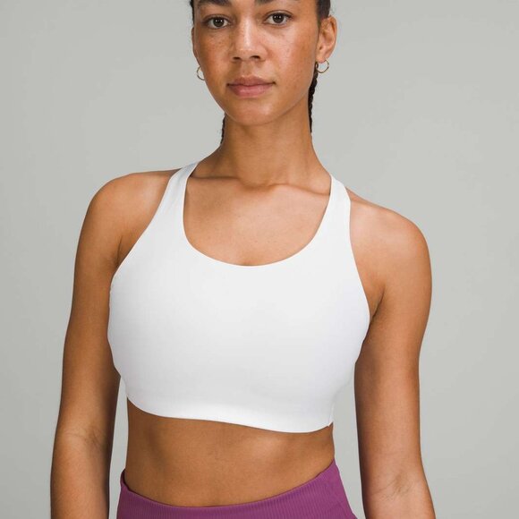 Lululemon Size 36 DDD White Energy High Support Padded Strappy Sports Bra - Picture 2 of 8